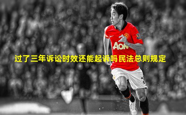 过了三年诉讼时效还能起诉吗民法总则规定